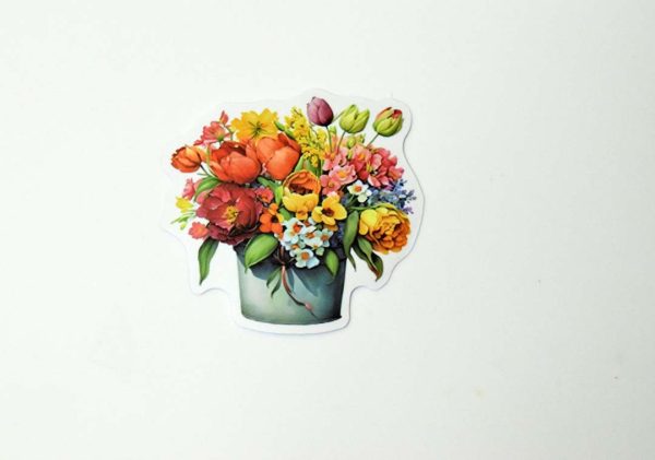 Flowers In Pot Stickers - Image 30