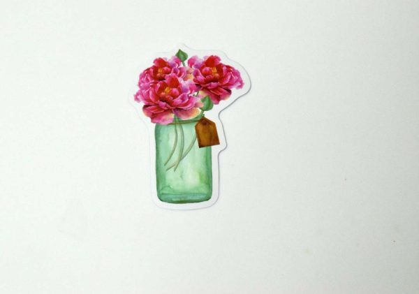 Flowers In Pot Stickers - Image 24