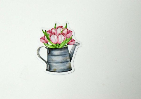 Flowers In Pot Stickers - Image 20