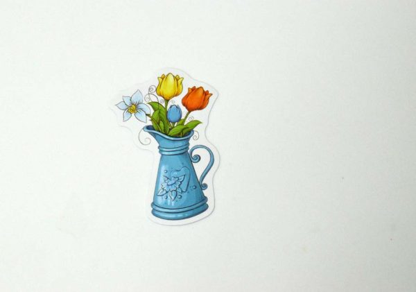 Flowers In Pot Stickers - Image 17