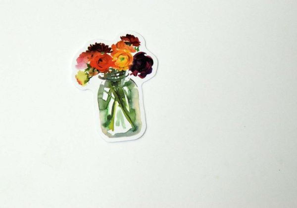Flowers In Pot Stickers - Image 5