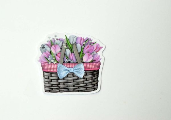 Flowers In Pot Stickers - Image 2