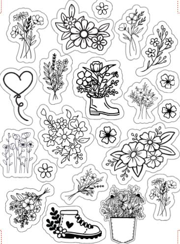 Color Your Own Sticker Bundles- Individual Stickers Pack - Image 3